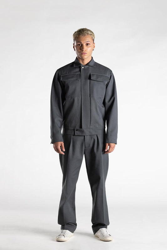 Pantalone Adam Drill 100% Cotone Grigio