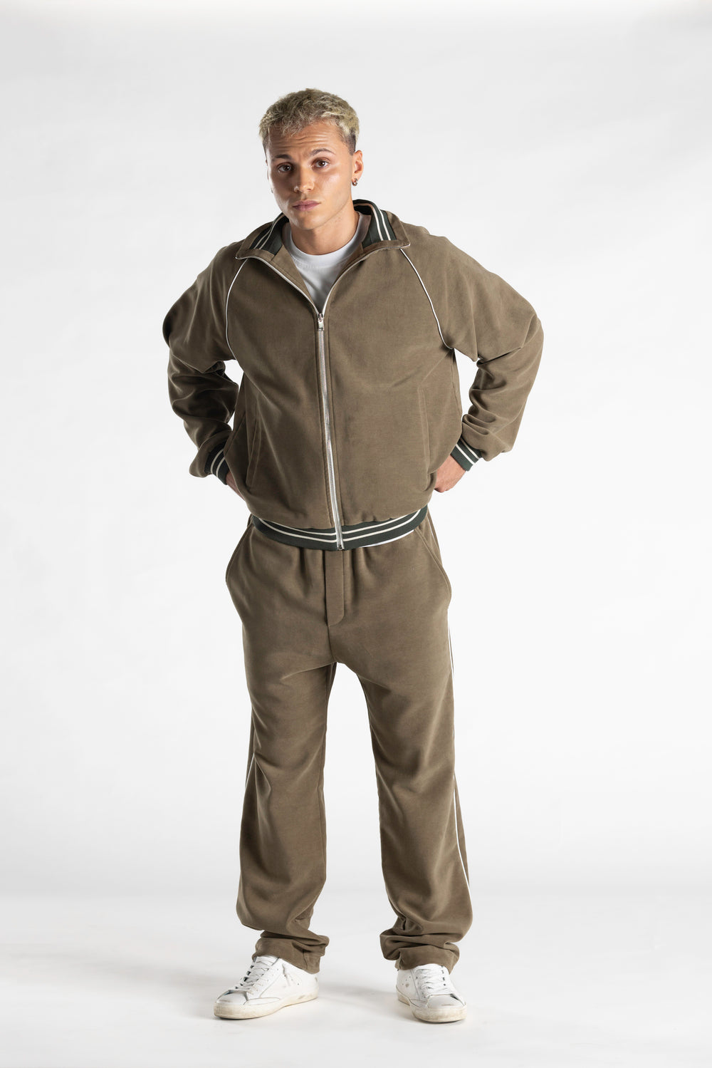 Pantalone Austin in Fustagno Stretch kaki