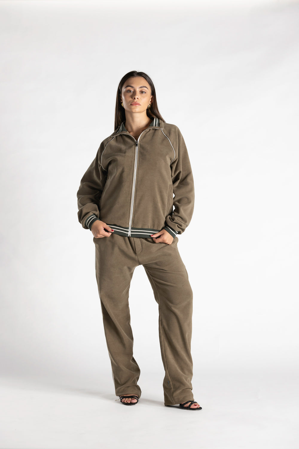 Pantalone Austin in Fustagno Stretch kaki