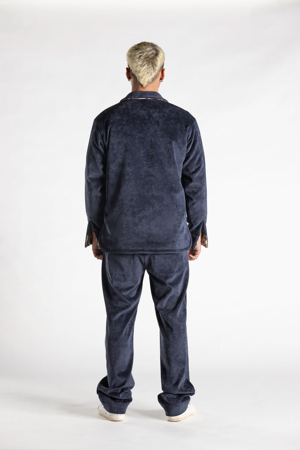 Giacca in Velluto Mille Righe con Dettagli Bandana