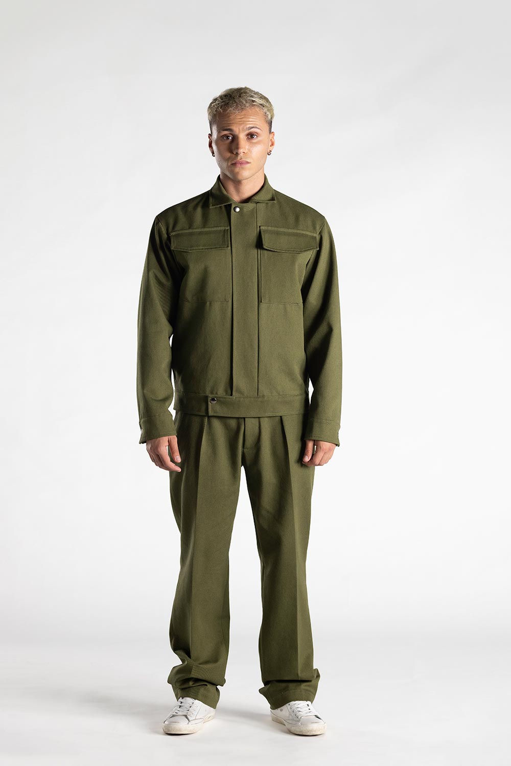 Pantalone Adam Drill 100% Cotone Verde