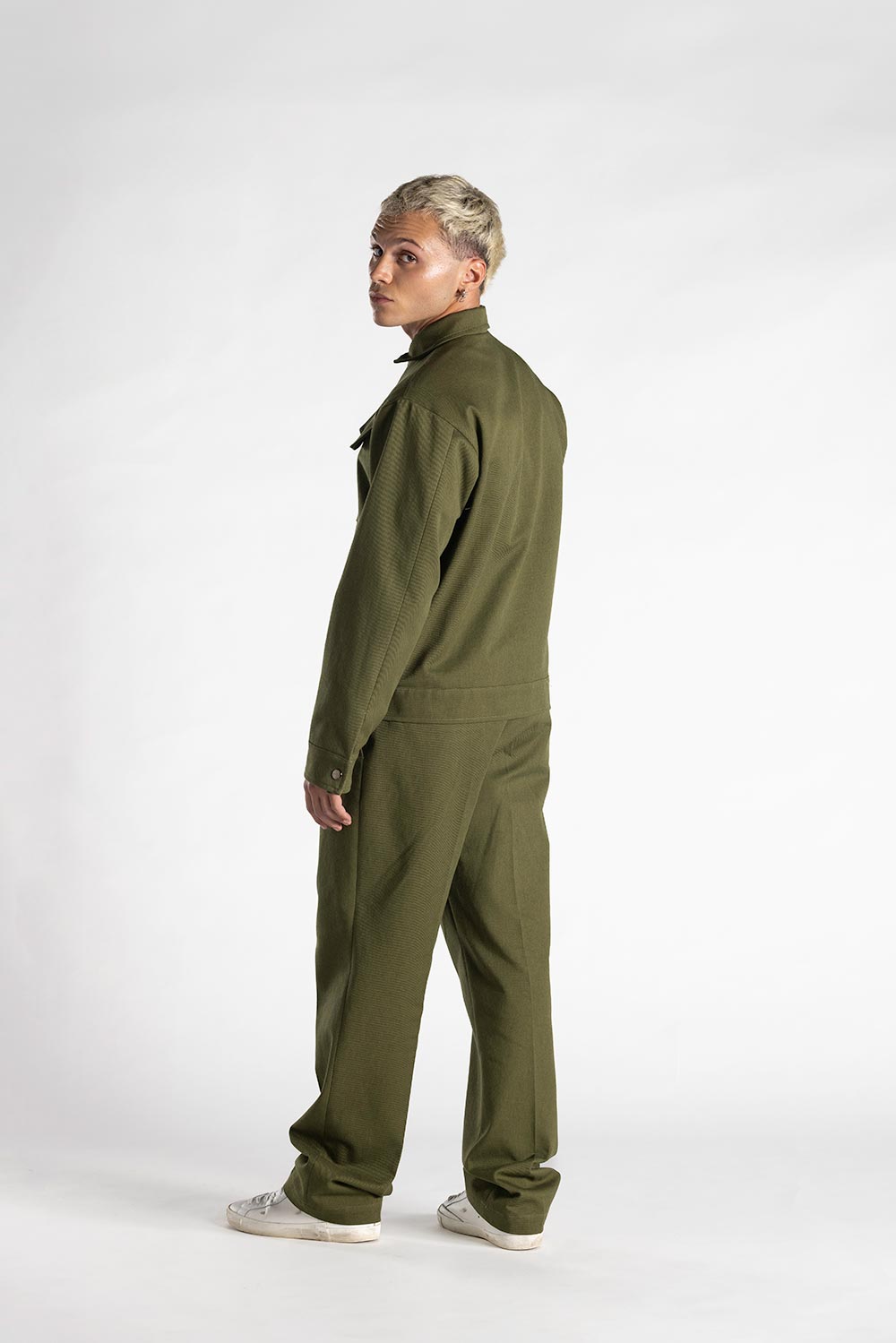 Pantalone Adam Drill 100% Cotone Verde