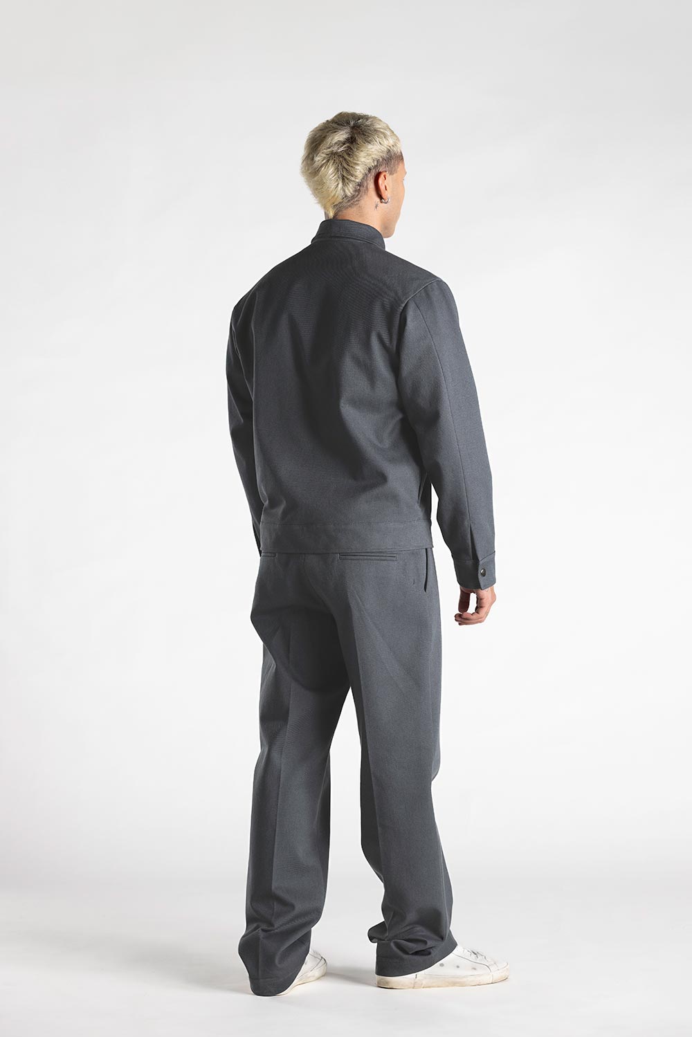 Giacca Amburgo Drill 100% Cotone Grigio