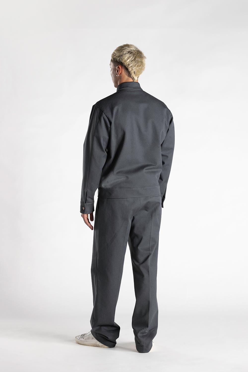 Giacca Amburgo Drill 100% Cotone Grigio