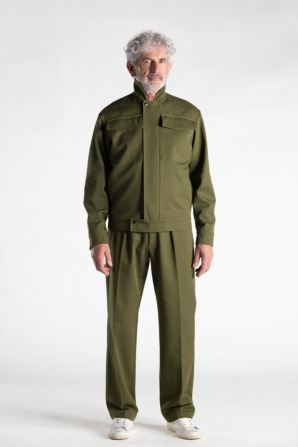 Pantalone Adam Drill 100% Cotone Verde