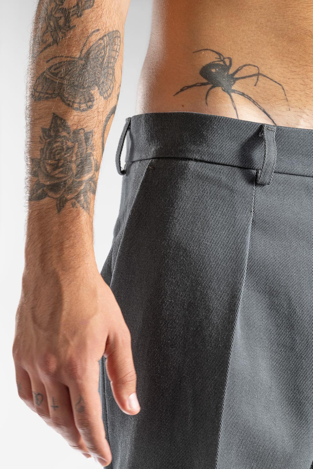 Pantalone Adam Drill 100% Cotone Grigio